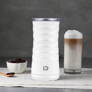 [테스트사용]턴블러 전동 우유거품기 크림화이트 자동 우유거품기